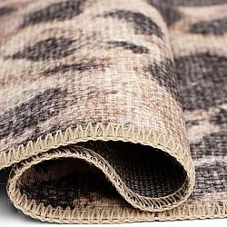 Tapete de tecelagem plana - Cheetah (bege/preto)