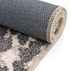 Tapete de tecelagem plana - Cheetah (bege/preto)