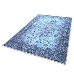 Tapete de tecelagem plana - Gombalia (azul-marinho)