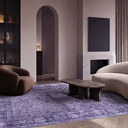 Tapete de tecelagem plana - Gombalia (roxo)