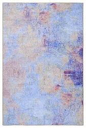 Tapete de tecelagem plana - Mogoro (azul/multi)