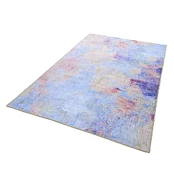 Tapete de tecelagem plana - Mogoro (azul/multi)