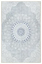 Tapete de tecelagem plana - Sandrigo (cinza/branco)