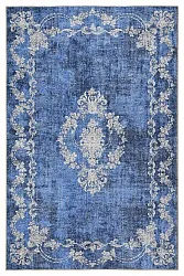 Tapete de tecelagem plana - Taknis (azul)