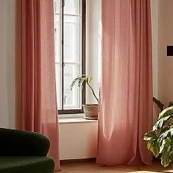 Cortinas - Cortina de linho Luana (vermelho)