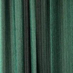 Cortinas - Cortina imitação de linho Andrada (verde escuro)