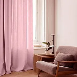 Cortinas - Cortina de linho Cosmina (rosa)