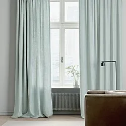 Cortinas - Cortina de linho Melania (turquesa claro)