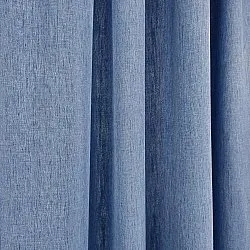 Cortinas - Cortina de linho Melania (azul escuro)
