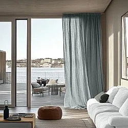 Cortinas - Cortina de renda Hilma (cinza)