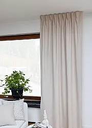 Cortinas - Cortina de algodão Anja (cinza escuro)