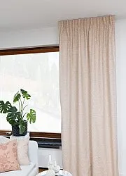 Cortinas - Cortina de algodão Lilja (bege)
