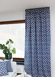 Cortinas - Cortina de algodão Sari (azul)