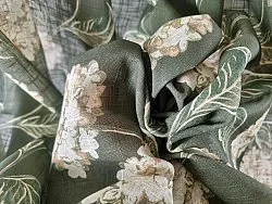 Cortinas - Cortina de algodão - Dorthe (verde)