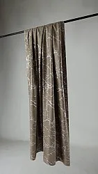 Cortinas - Cortina de veludo Florina (marrom claro)