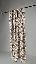 Cortinas - Cortina de algodão Lise (marrom)