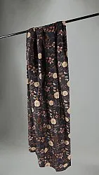 Cortinas - Cortina de algodão Lotten (cinza escuro)