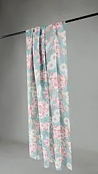 Cortinas - Cortina de algodão Serena (turquesa/rosa)