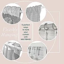 Cortinas - Cortina de algodão - Sofi-Lee (vermelho)