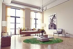 Tapete redondo - Povoa (verde)