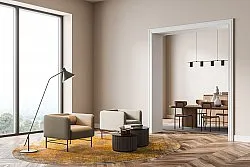 Tapete redondo - Lalin (amarelo)