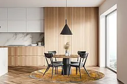 Tapete redondo - Lalin (amarelo)