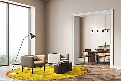 Tapete redondo - Melide (amarelo)