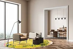 Tapete redondo - Lemos (amarelo)