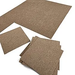 Alcatifa - Almeria Ladrilhos têxteis 24 unid. (castanho às riscas)