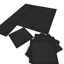 Alcatifa - Almeria Ladrilhos têxteis 24 unid. (preto)