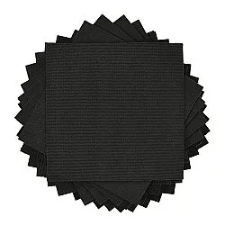 Alcatifa - Almeria Ladrilhos têxteis 24 unid. (preto)