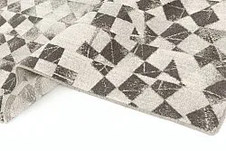 Tapete de lã - Kallatis (preto/branco)