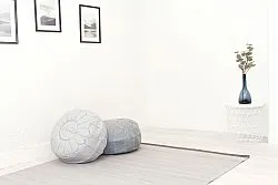 Tapete de lã - Kandia (cinza claro)