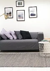 Tapete de lã - Varella (preto/branco)