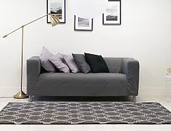 Tapete de lã - Korinth (cinza escuro)