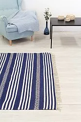 Tapete de retalhos - Ystad (azul)