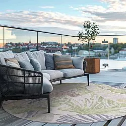 Tapete redondo - Indoor/Outdoor Havana (cream/multi)