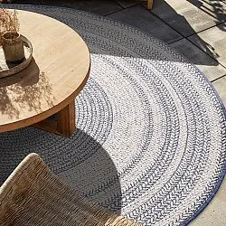 Tapete redondo - Indoor/Outdoor Angus (azul)