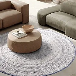 Tapete redondo - Indoor/Outdoor Angus (azul)