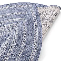 Tapete redondo - Indoor/Outdoor Angus (azul)