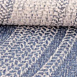 Tapete redondo - Indoor/Outdoor Angus (azul)