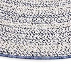 Tapete redondo - Indoor/Outdoor Angus (azul)