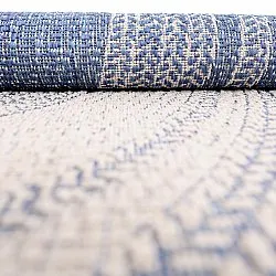 Tapete redondo - Indoor/Outdoor Angus (azul)