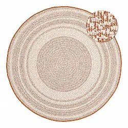 Tapete redondo - Indoor/Outdoor Angus (vermelho)