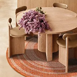 Tapete redondo - Indoor/Outdoor Angus (vermelho)