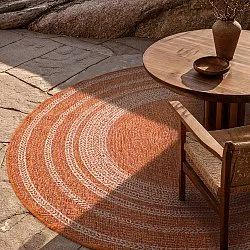 Tapete redondo - Indoor/Outdoor Angus (vermelho)