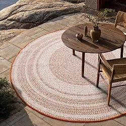 Tapete redondo - Indoor/Outdoor Angus (vermelho)