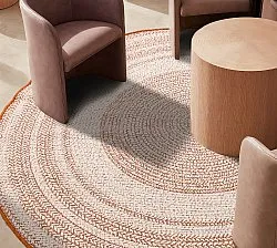 Tapete redondo - Indoor/Outdoor Angus (vermelho)