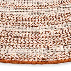 Tapete redondo - Indoor/Outdoor Angus (vermelho)