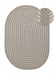 Tapete oval - Indoor/outdoor Leander (bege)